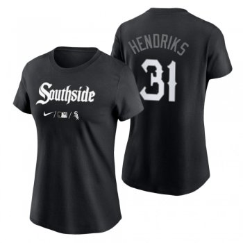 Women's Chicago White Sox Black 2021 City Connect Liam Hendriks T-Shirt