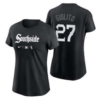 Women's Chicago White Sox Black 2021 City Connect Lucas Giolito T-Shirt