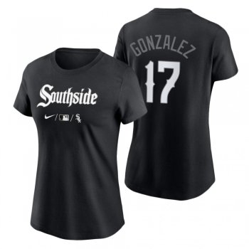 Women's Chicago White Sox Black 2021 City Connect Luis Gonzalez T-Shirt