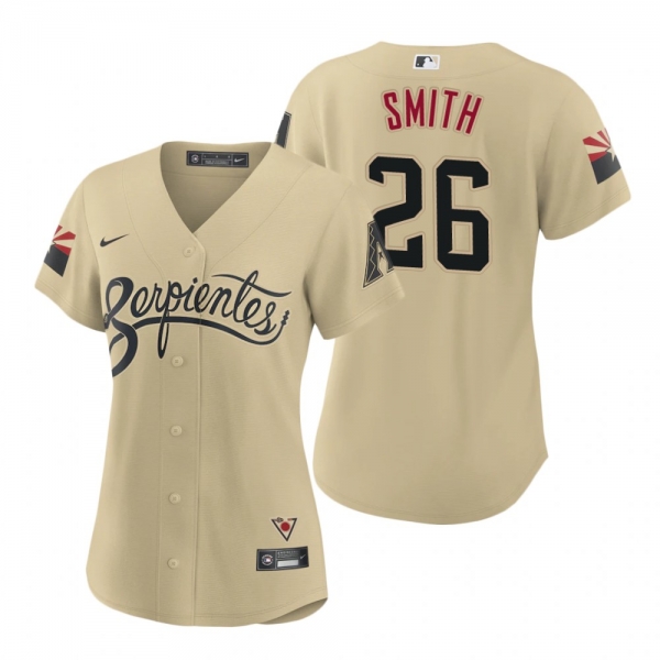 Women's Arizona Diamondbacks Pavin Smith Gold 2021 City Connect Replica Jersey