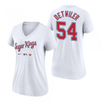 Women's Miami Marlins White 2021 City Connect Ross Detwiler T-Shirt