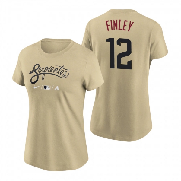 Women's Arizona Diamondbacks Gold 2021 City Connect Steve Finley T-Shirt