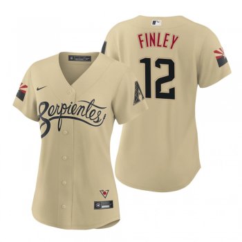 Women's Arizona Diamondbacks Steve Finley Gold 2021 City Connect Replica Jersey