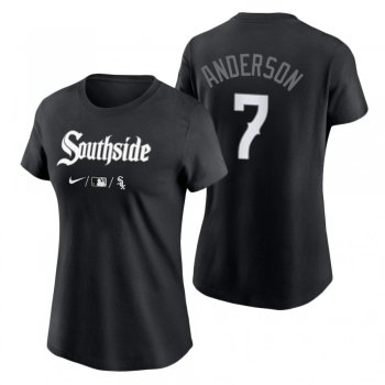 Women's Chicago White Sox Black 2021 City Connect Tim Anderson T-Shirt