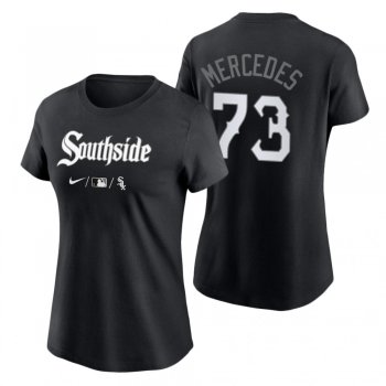 Women's Chicago White Sox Black 2021 City Connect Yermin Mercedes T-Shirt