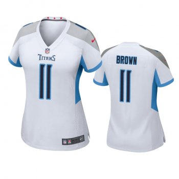 Women's Tennessee Titans A.J. Brown White 2019 NFL Draft Game Jersey