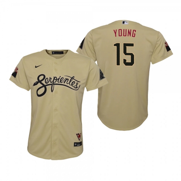 Youth Arizona Diamondbacks Andrew Young Nike Gold 2021 City Connect Replica Jersey