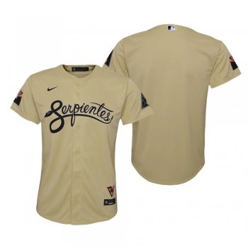 Youth Arizona Diamondbacks Nike Gold 2021 City Connect Replica Jersey