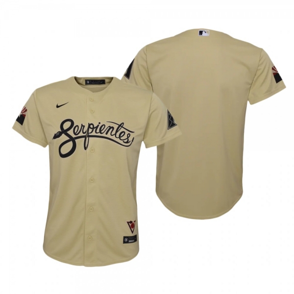 Youth Arizona Diamondbacks Nike Gold 2021 City Connect Replica Jersey