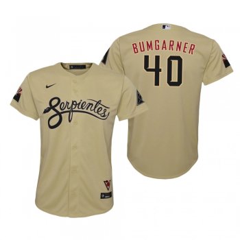 Youth Arizona Diamondbacks Madison Bumgarner Nike Gold 2021 City Connect Replica Jersey