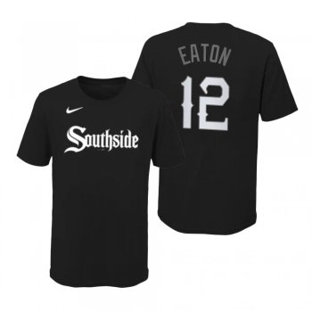 Youth Chicago White Sox Adam Eaton Black Wordmark T-Shirt 2021 City Connect