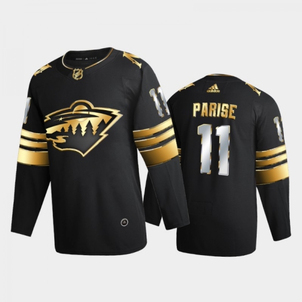 Minnesota Wild Zach Parise #11 2020-21 Golden Edition Black Limited Authentic Jersey