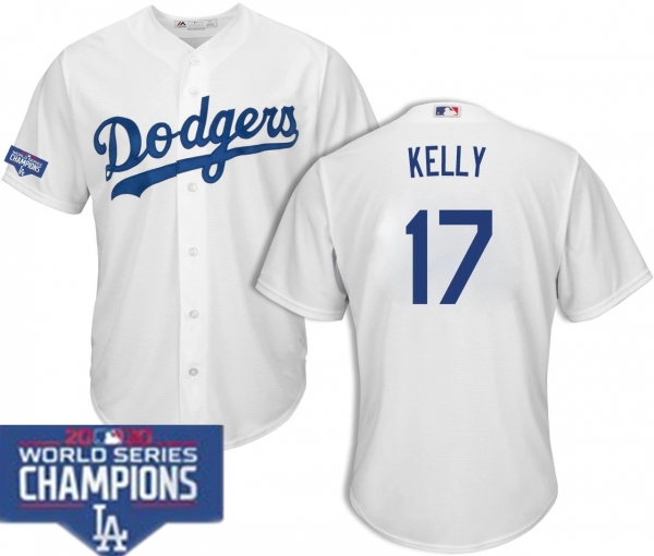 Men's joe kelly Dodgers 2020 ws champion jersey home white