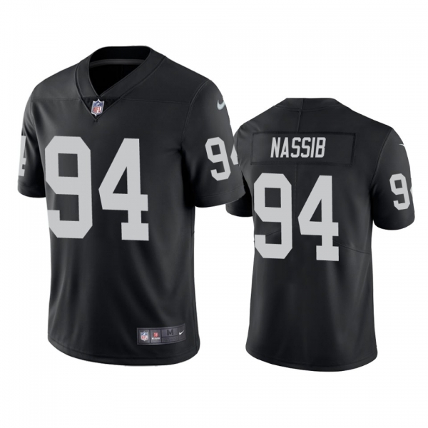 Carl Nassib Las Vegas Raiders Black Vapor Limited Jersey