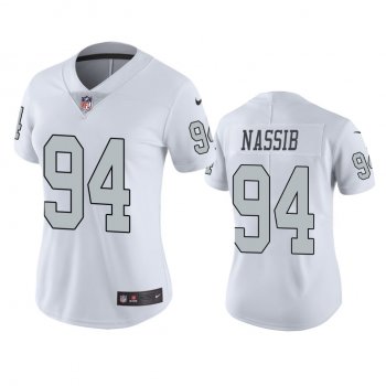 Women's Color Rush Limited Las Vegas Raiders Carl Nassib White Jersey