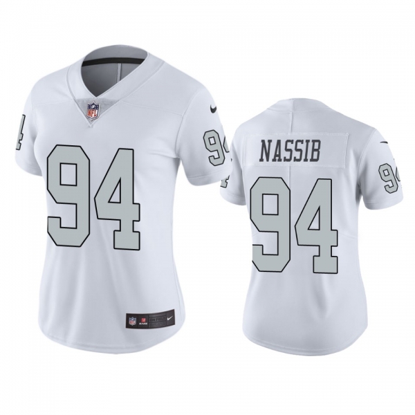 Women's Color Rush Limited Las Vegas Raiders Carl Nassib White Jersey