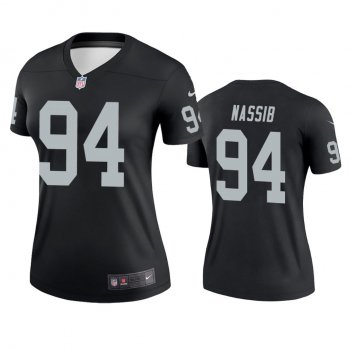 Women's Las Vegas Raiders Carl Nassib Black Legend Jersey