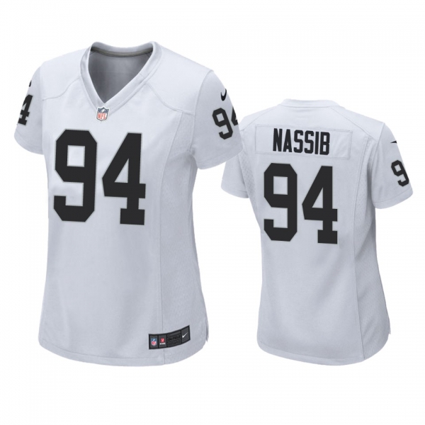 Women's Las Vegas Raiders Carl Nassib White Game Jersey