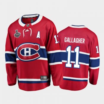 Men Montreal Canadiens Brendan Gallagher #11 2021 Stanley Cup Final Red Home Jersey