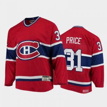 Canadiens Carey Price #31 Authentic Throwback Heroes of Hockey Red Jersey