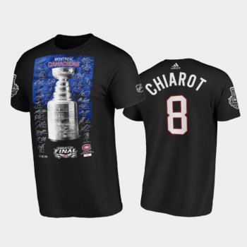 Men Montreal Canadiens Ben Chiarot #8 2021 Stanley Cup Final Black Tee