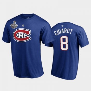 Men Montreal Canadiens Ben Chiarot #8 2021 Stanley Cup Final Blue T-Shirt