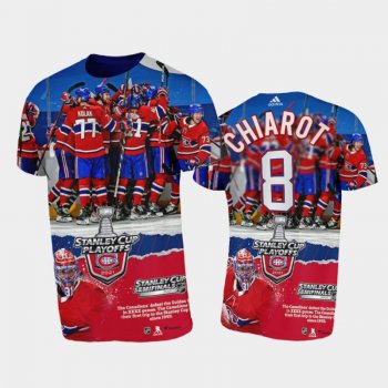 Men Montreal Canadiens Ben Chiarot #8 2021 Stanley Cup Final Red Tee