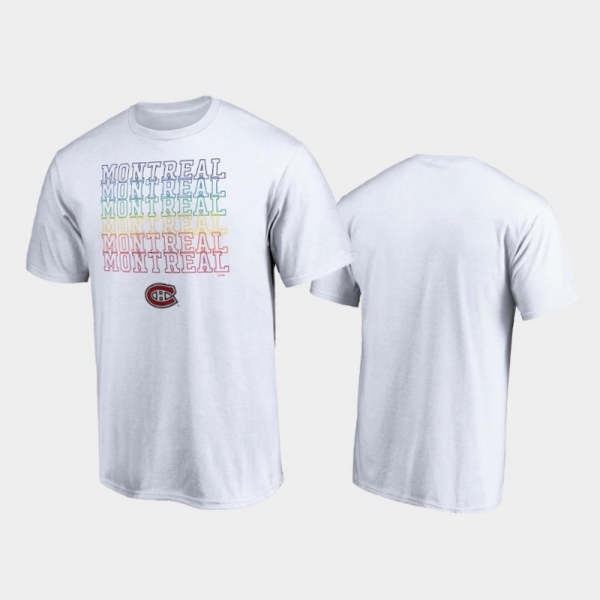 Men's Montreal Canadiens City Pride White T-Shirt