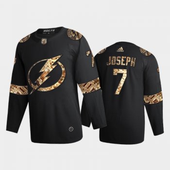 Tampa Bay Lightning Mathieu Joseph #7 Python Skin Black 2021 Exclusive Edition Jersey