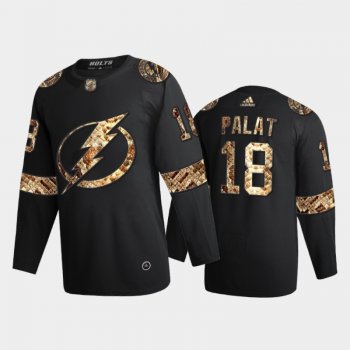 Tampa Bay Lightning Ondrej Palat #18 Python Skin Black 2021 Exclusive Edition Jersey