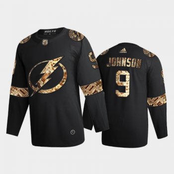 Tampa Bay Lightning Tyler Johnson #9 Python Skin Black 2021 Exclusive Edition Jersey