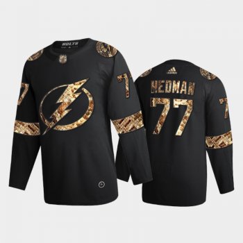 Tampa Bay Lightning Victor Hedman #77 Python Skin Black 2021 Exclusive Edition Jersey