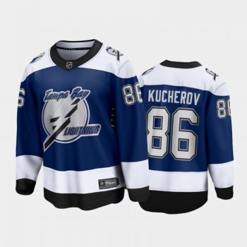 Men's Tampa Bay Lightning Nikita Kucherov #86 Reverse Retro Blue 2020-21 Special Edition Jersey