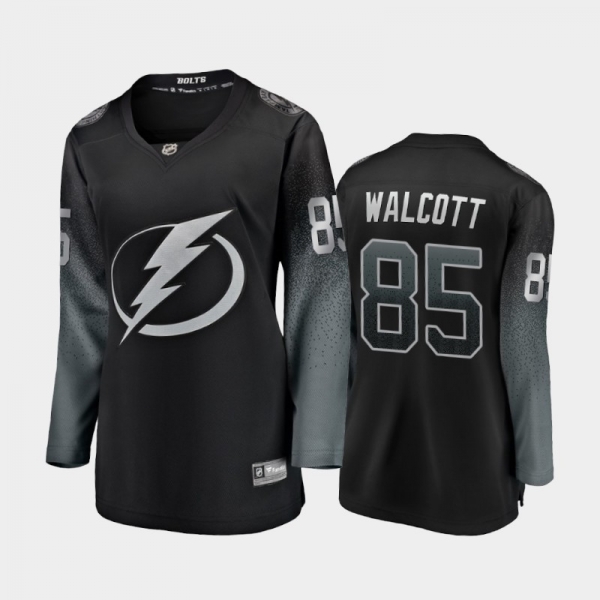 Women 2021 Tampa Bay Lightning Daniel Walcott #85 Alternate Jersey - Black