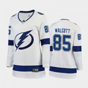 Women 2021 Tampa Bay Lightning Daniel Walcott #85 Away Jersey - White