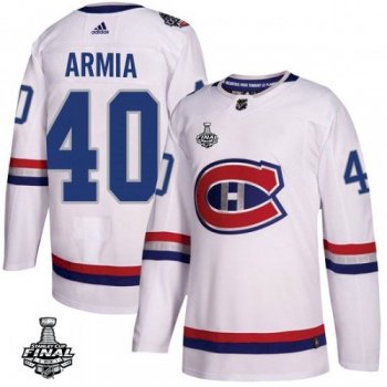 Men's Montreal Canadiens Joel Armia White 100th 2021 Stanley Cup Jersey