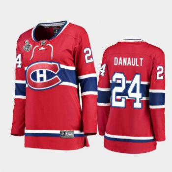 Women Montreal Canadiens Phillip Danault #24 2021 Stanley Cup Final Home Jersey - Red