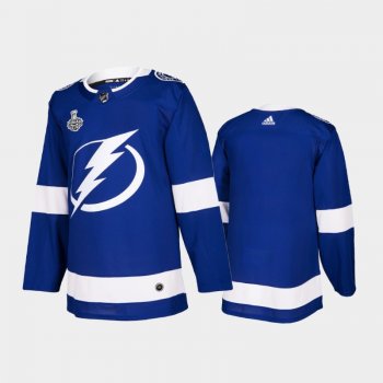 Men Tampa Bay Lightning # 2021 Stanley Cup Final Blue Authentic Jersey