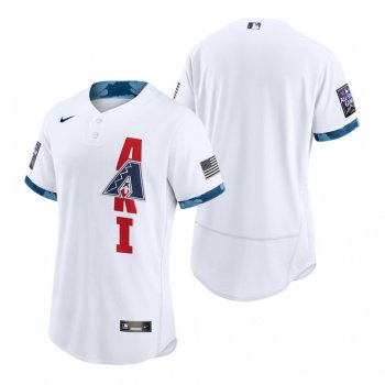 Men's Arizona Diamondbacks White 2021 MLB All-Star Game Authentic Jersey