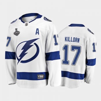 Tampa Bay Lightning #17 Alex Killorn 2021 Stanley Cup Final White Away Jersey