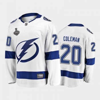 Tampa Bay Lightning #20 Blake Coleman 2021 Stanley Cup Final White Away Jersey