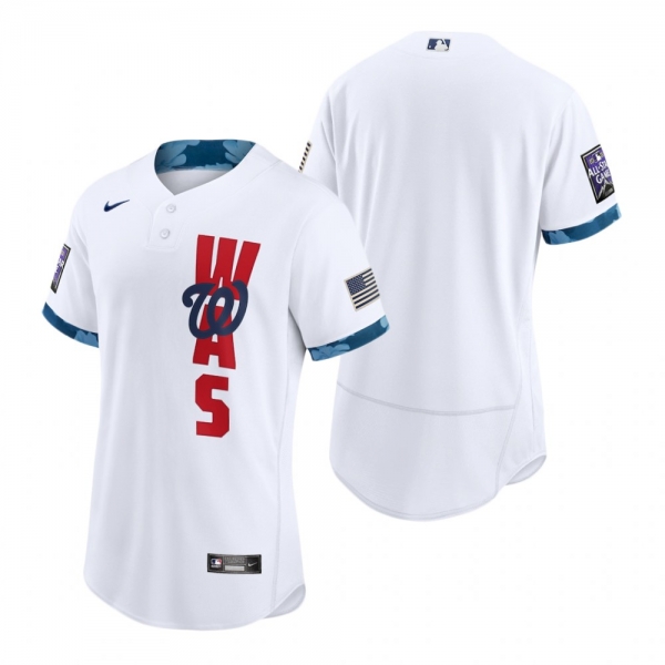 Men's Washington Nationals White 2021 MLB All-Star Game Authentic Jersey