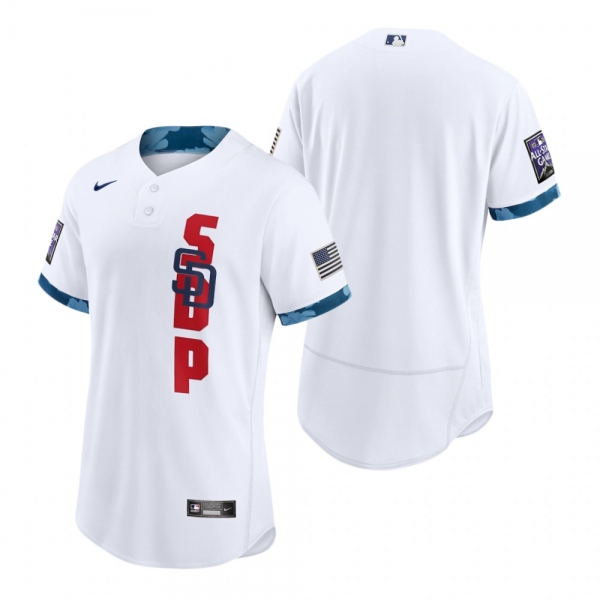 Men's San Diego Padres White 2021 MLB All-Star Game Authentic Jersey