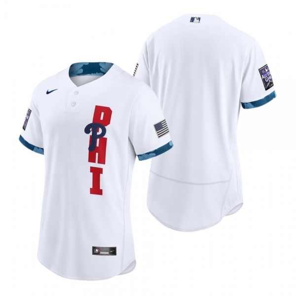 Men's Philadelphia Phillies White 2021 MLB All-Star Game Authentic Jersey