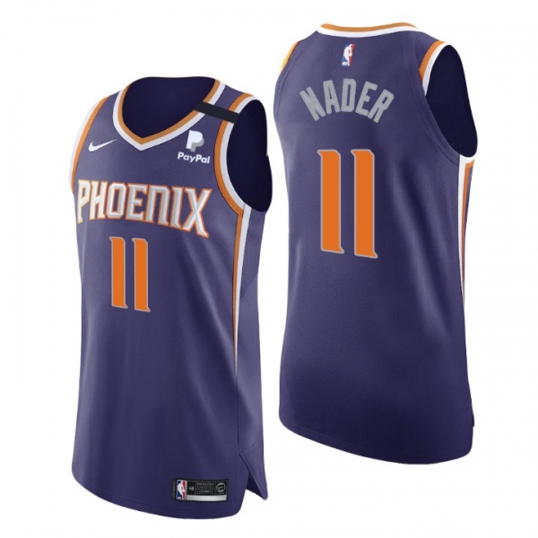 Phoenix Suns No. 11 Abdel Nader Authentic Icon Purple Jersey