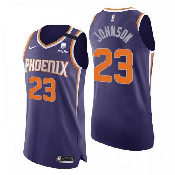 Phoenix Suns No. 23 Cameron Johnson Authentic Icon Purple Jersey