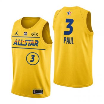 Phoenix Suns NO. 3 Chris Paul 2021 NBA All-Star Gold Jersey