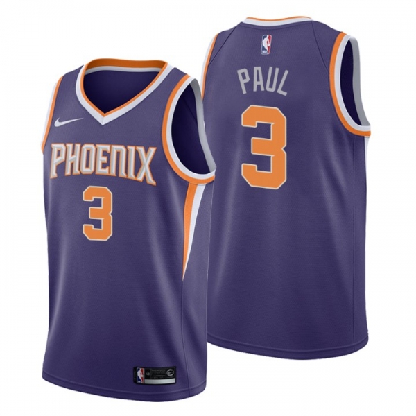 Phoenix Suns No. 3 Chris Paul Purple Swingman Icon Edition Jersey