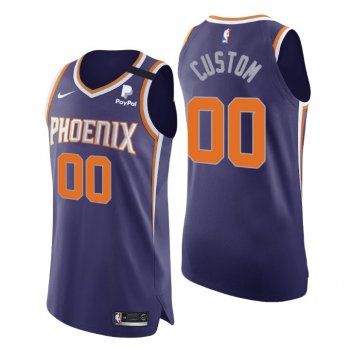 Phoenix Suns No. 00 Custom Authentic Icon Purple Jersey