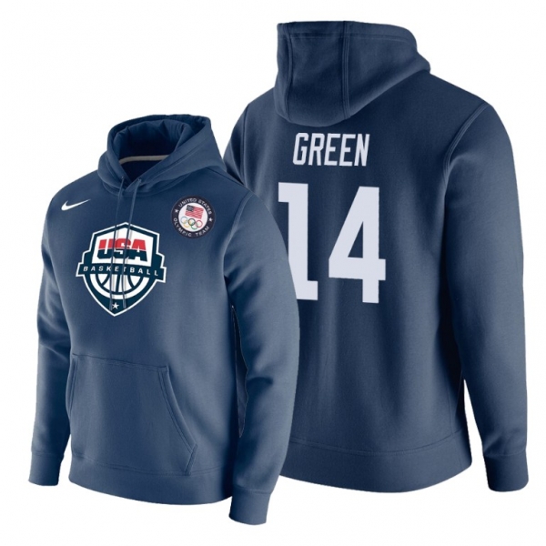 Danny Green USA Basketball #14 2021 Tokyo Olympics Navy Hoodie